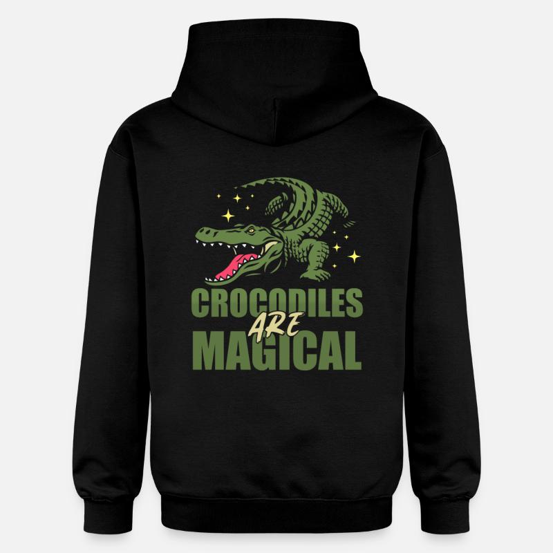 Crocodile - Sweat à capuche Softstyle® Gildan Unisexe - noir