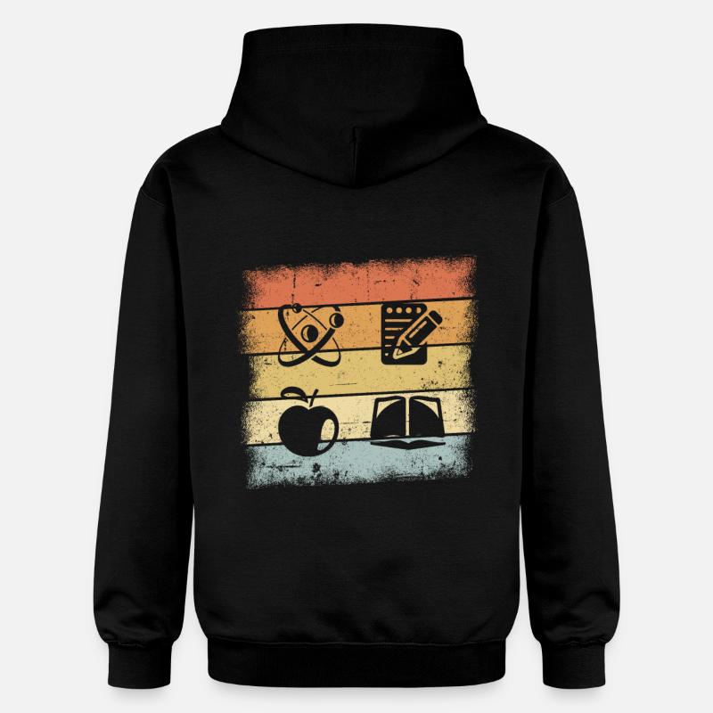 Professeur Rétro - Sweat à capuche Softstyle® Gildan Unisexe - noir