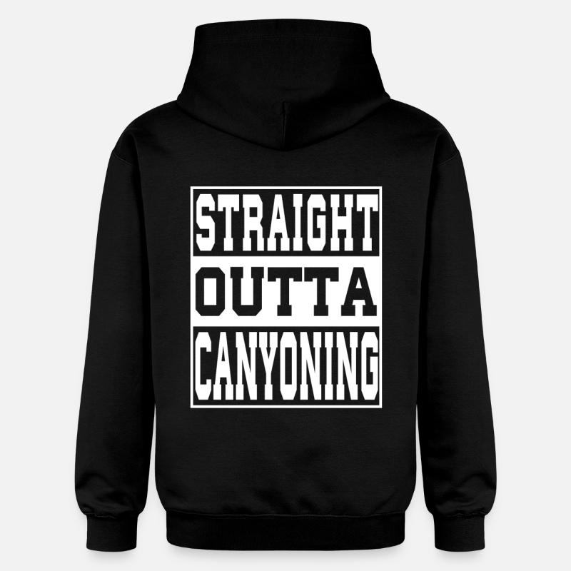 Canoë disant drôle - Sweat à capuche Softstyle® Gildan Unisexe - noir