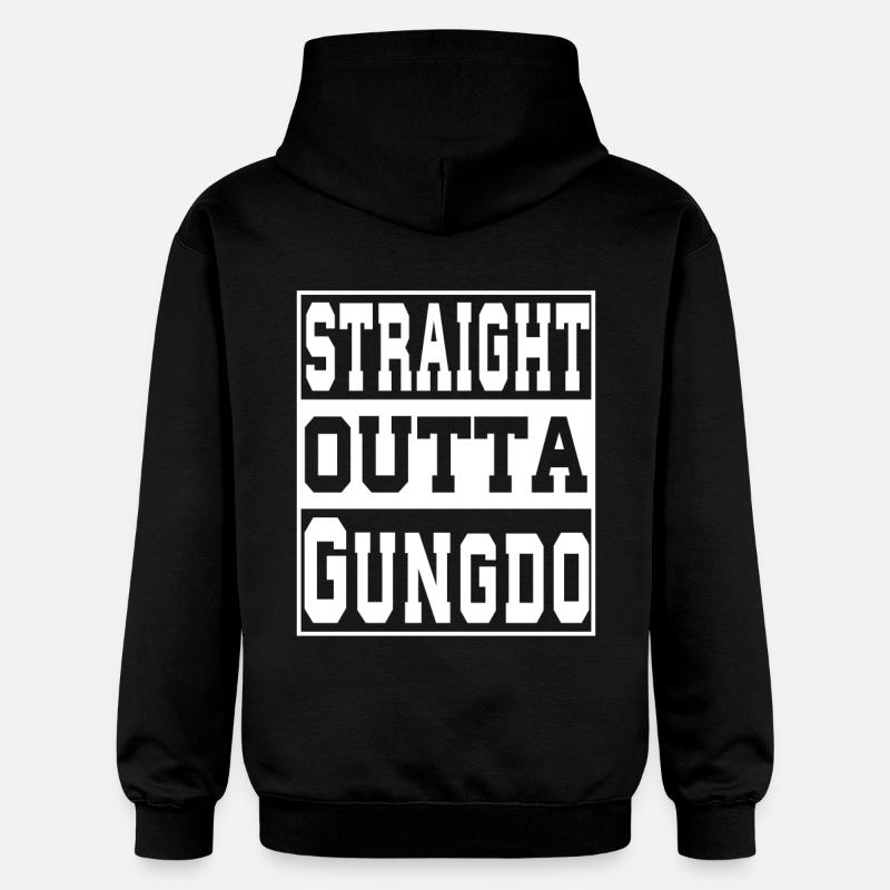 Gungdo dit drôle - Sweat à capuche Softstyle® Gildan Unisexe - noir