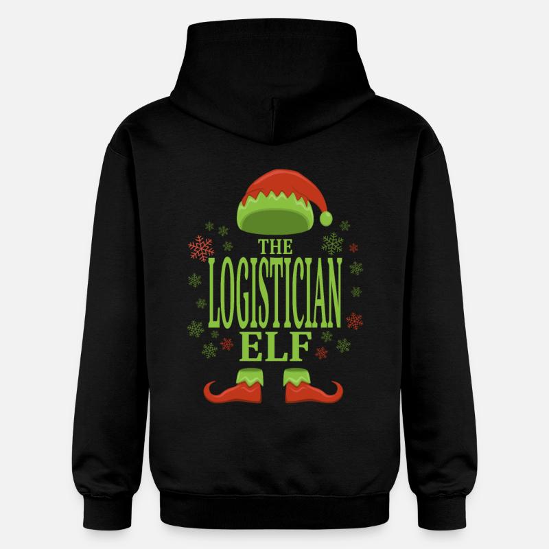 Logisticien Elfe de Noël - Sweat à capuche Softstyle® Gildan Unisexe - noir