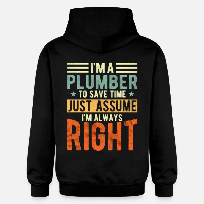 Plombier - Sweat à capuche Softstyle® Gildan Unisexe - noir