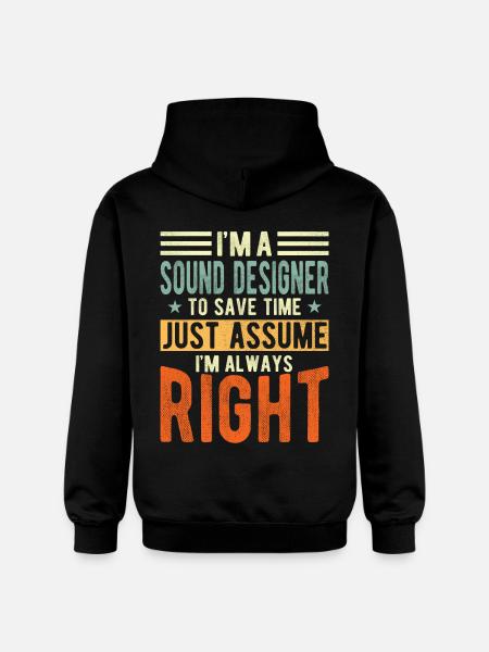 Sound Designer - Gildan Unisex Softstyle® Midweight Hoodie - black