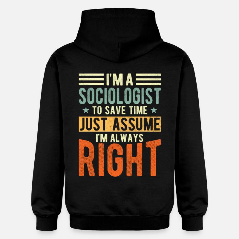 Sociologue - Sweat à capuche Softstyle® Gildan Unisexe - noir