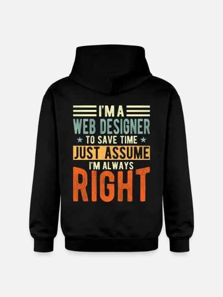 Web Designer - Gildan Unisex Softstyle® Midweight Hoodie - black