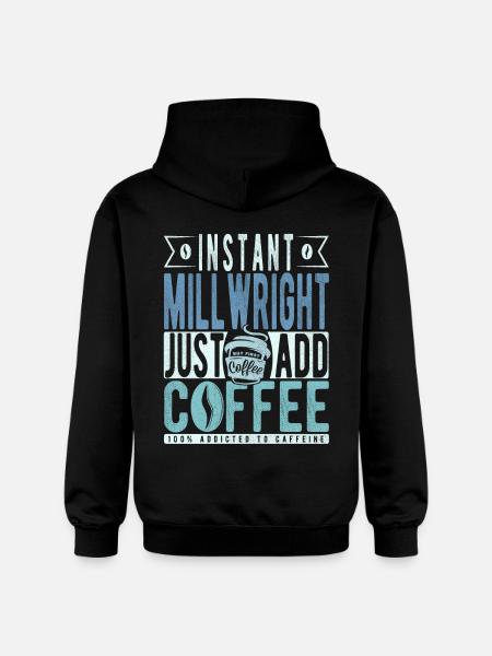 Citation de Millwright Coffee - Sweat à capuche Softstyle® Gildan Unisexe - noir