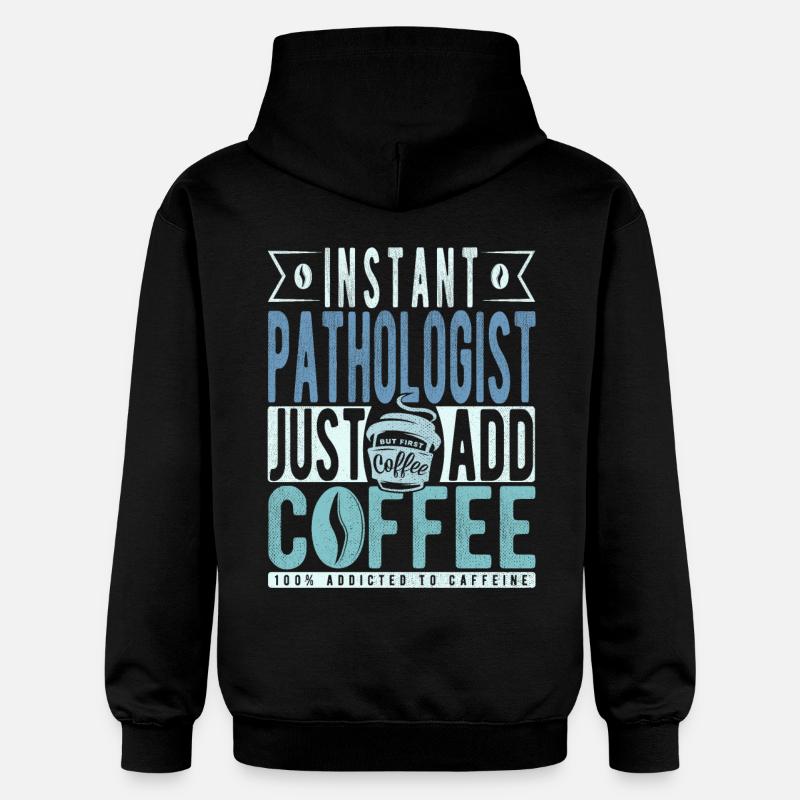 Pathologiste café disant - Sweat à capuche Softstyle® Gildan Unisexe - noir