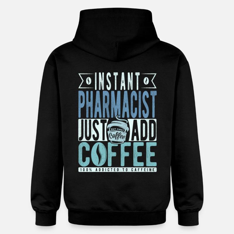 Café pharmacien disant - Sweat à capuche Softstyle® Gildan Unisexe - noir