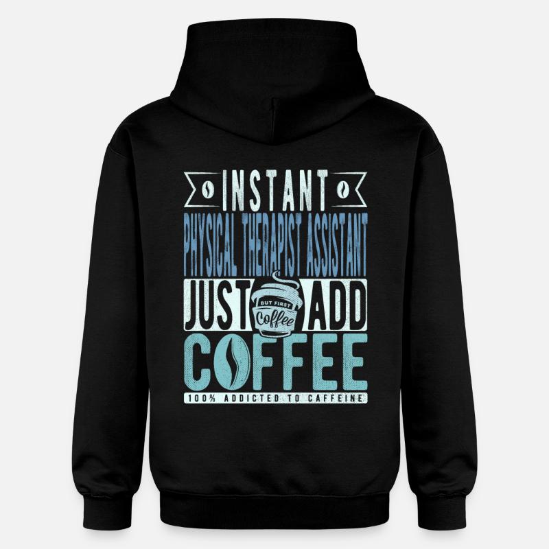 Physiothérapeutes Assistant Café Dicton - Sweat à capuche Softstyle® Gildan Unisexe - noir