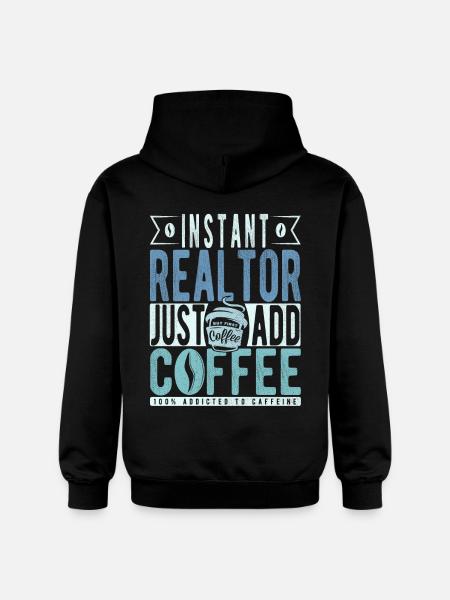 Broker coffee saying - Gildan Unisex Softstyle® Midweight Hoodie - black