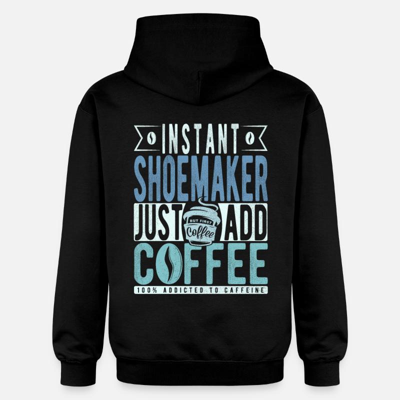 Schuster Kaffee Spruch - Gildan Unisex Softstyle® Midweight Hoodie - Schwarz