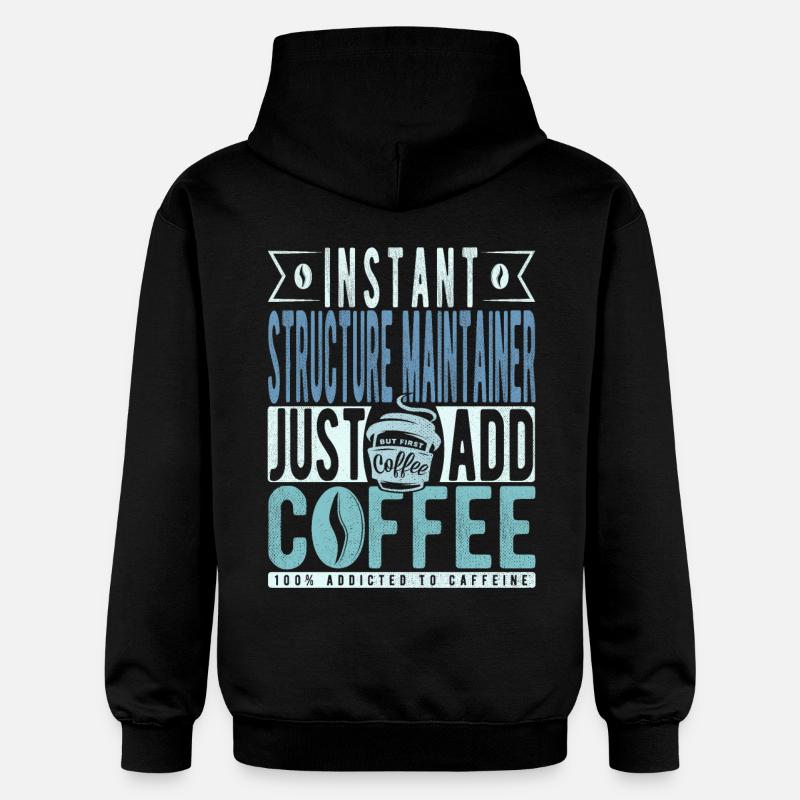 Strukturbleiberin Kaffee Spruch - Sweat à capuche Softstyle® Gildan Unisexe - noir