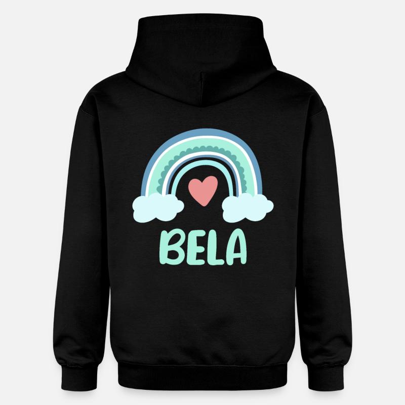 Bela Nom Rainbow Baby - Sweat à capuche Softstyle® Gildan Unisexe - noir