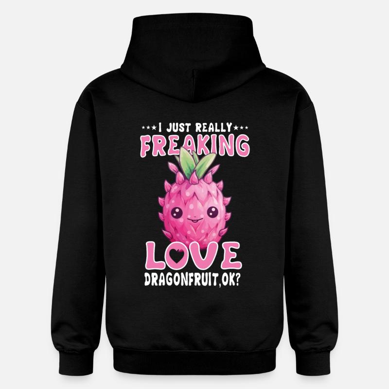 Fruit du dragon Kawaii - Sweat à capuche Softstyle® Gildan Unisexe - noir