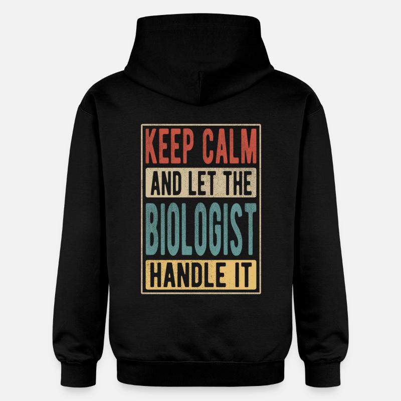 Cadeau rétro biologiste - Sweat à capuche Softstyle® Gildan Unisexe - noir