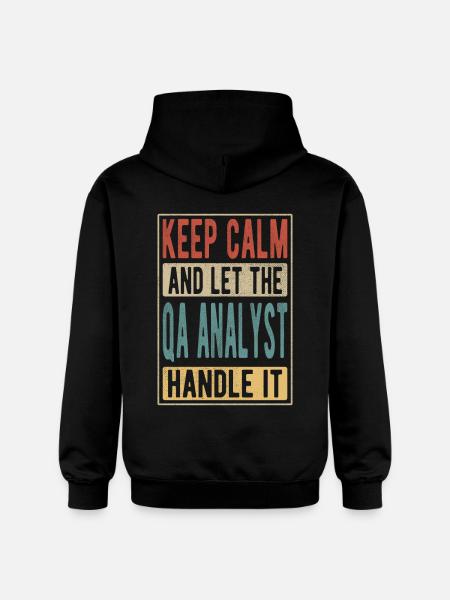 Qa Analyst Retro Gift - Gildan Unisex Softstyle® Midweight Hoodie - black