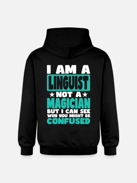 Linguist - Gildan Unisex Softstyle® Midweight Hoodie - black