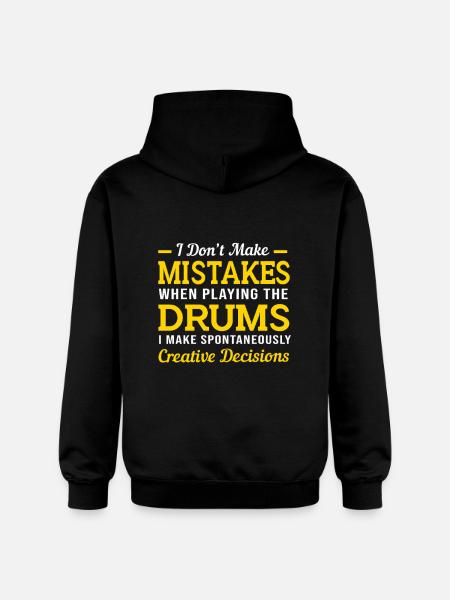 Drums Drummers Drumsticks - Gildan Unisex Softstyle® Midweight Hoodie - black