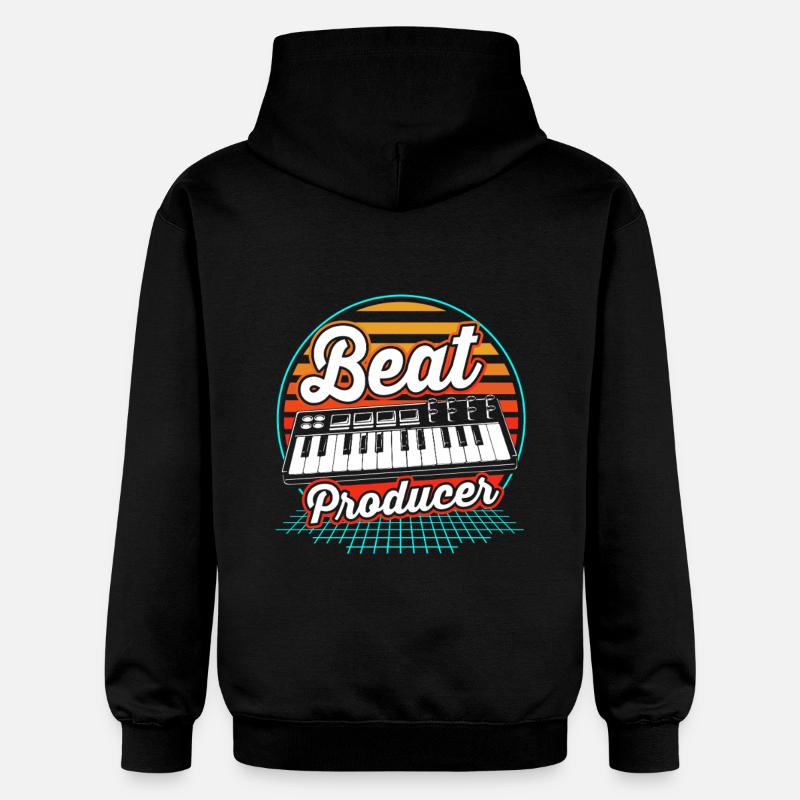Clavier DJ Djing Label - Sweat à capuche Softstyle® Gildan Unisexe - noir