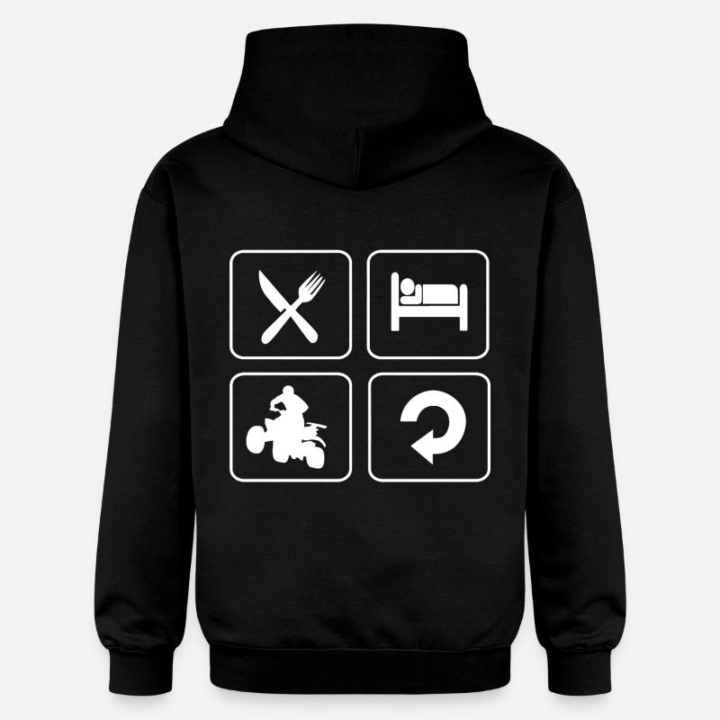 Quad - Sweat à capuche Softstyle® Gildan Unisexe - noir