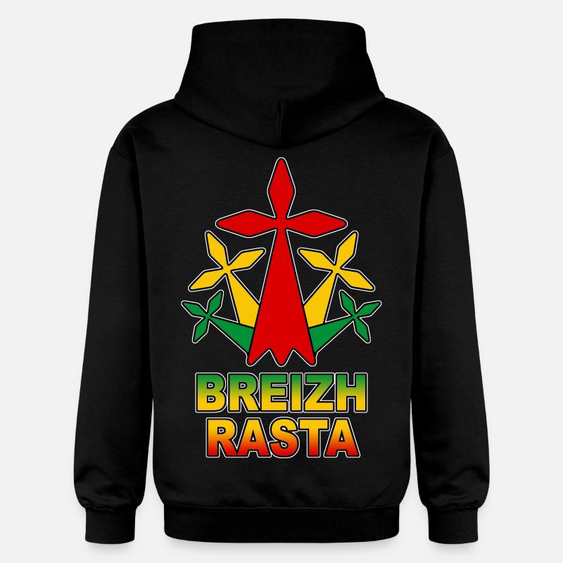breizh rasta - Sweat à capuche Softstyle® Gildan Unisexe - noir