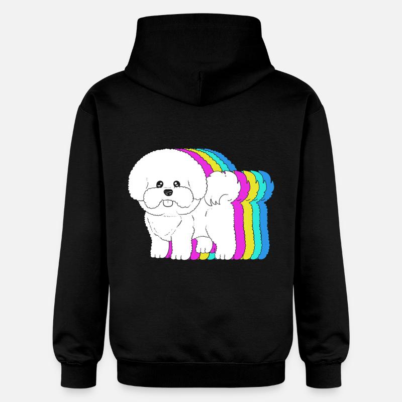 Bichon frisé - Sweat à capuche Softstyle® Gildan Unisexe - noir