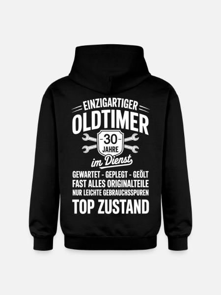 30° anniversario di servizio - collega di lavoro - Felpa con cappuccio unisex Softstyle® Gildan con grammatura media - nero