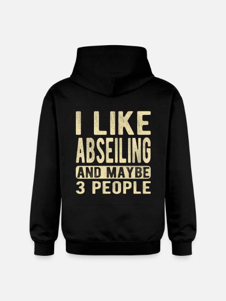 Abseilen Spruch - Gildan Unisex Softstyle® Midweight Hoodie - Schwarz