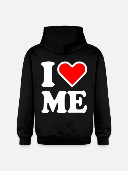 I love me - Gildan Softstyle® Midweight unisex-hoodie - sort