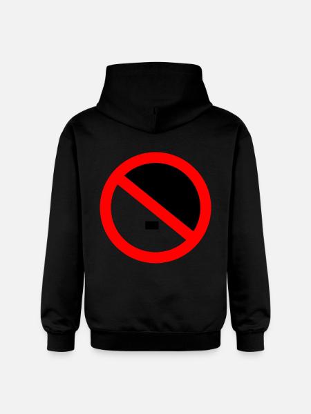 Against the right - against nazis - Gildan Unisex Softstyle® Midweight Hoodie - black