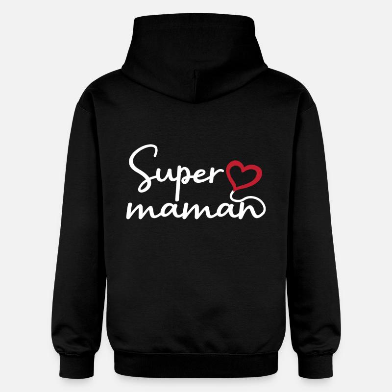 Super maman - Sweat à capuche Softstyle® Gildan Unisexe - noir