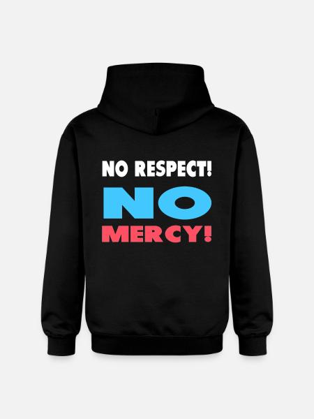 No respect! No mercy! - Gildan Unisex Softstyle® Midweight Hoodie - black