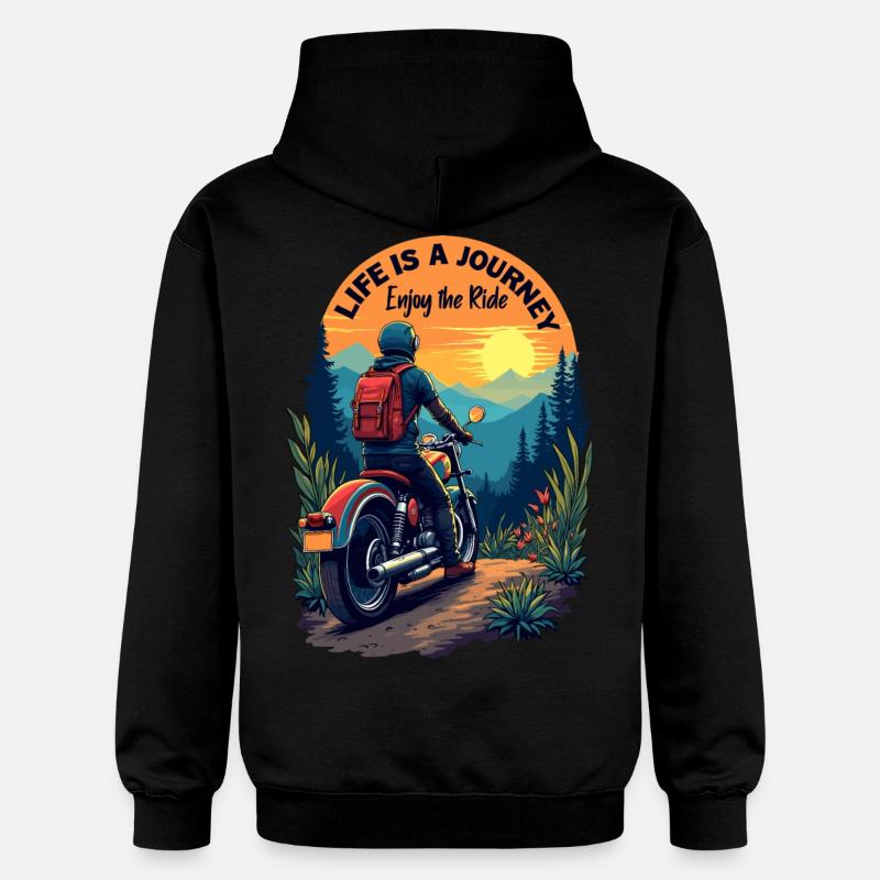 Profitez de la balade - Sweat à capuche Softstyle® Gildan Unisexe - noir