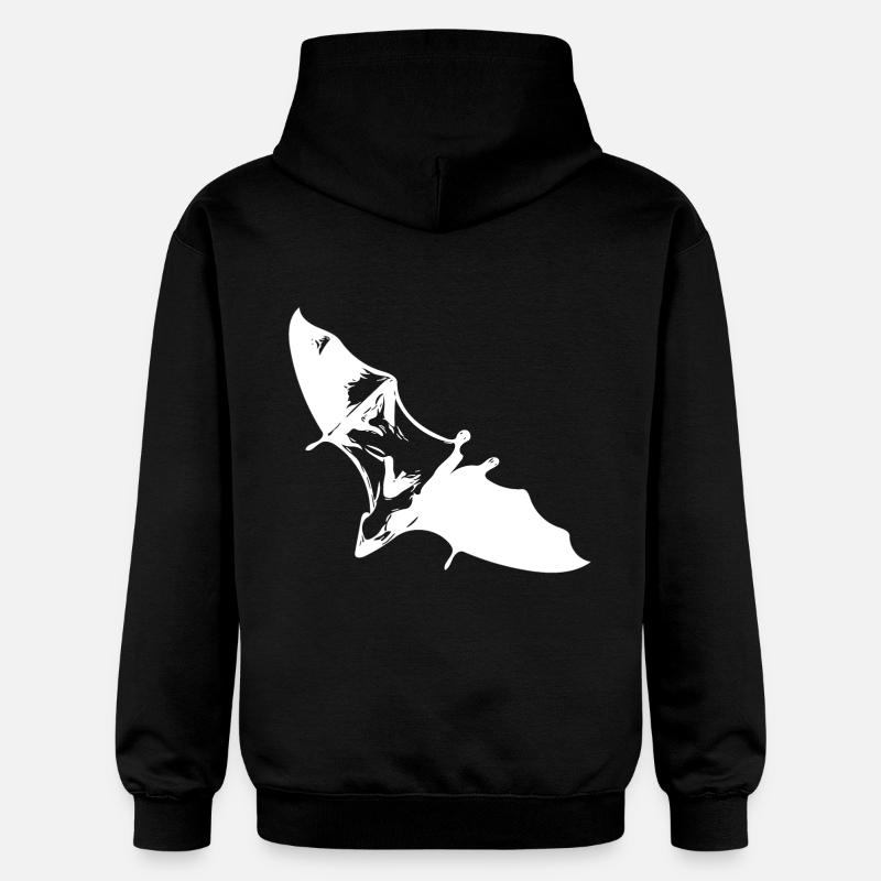 Renard volant planeur - Sweat à capuche Softstyle® Gildan Unisexe - noir