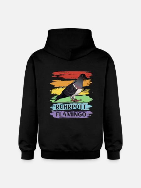 Ruhrpott Flamingo - Gildan Unisex Softstyle® Midweight Hoodie - black