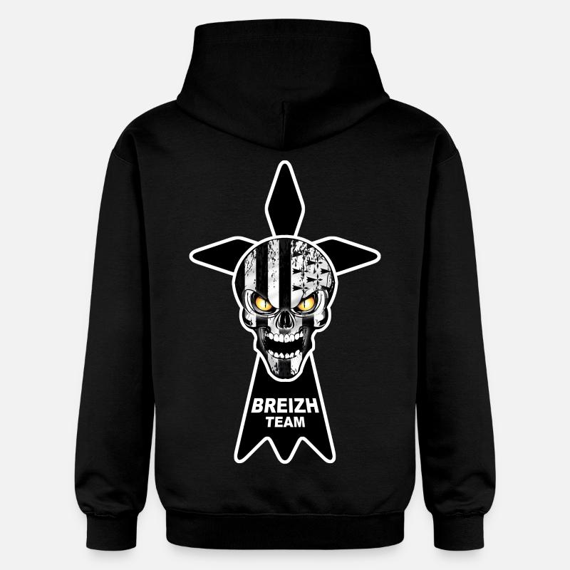 breizh skull 07 - Sweat à capuche Softstyle® Gildan Unisexe - noir