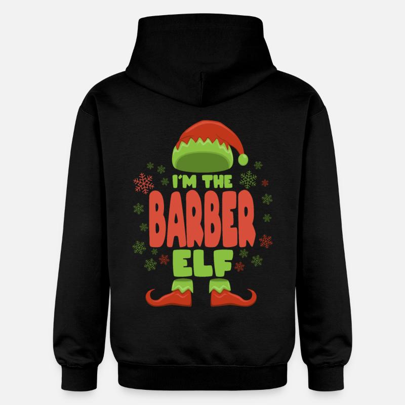 Coiffeur Noël Elfe - Sweat à capuche Softstyle® Gildan Unisexe - noir