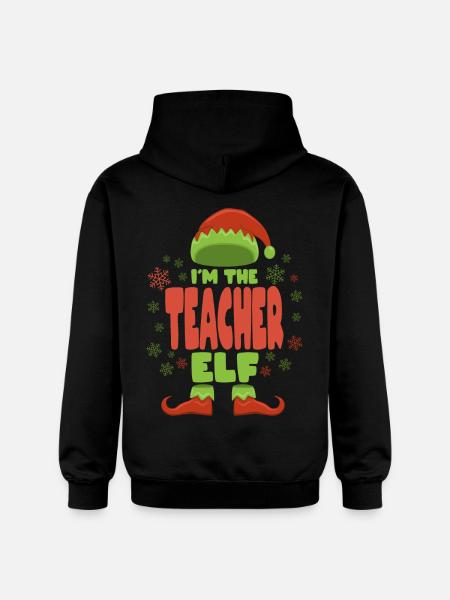 Professeur lutin de Noël - Sweat à capuche Softstyle® Gildan Unisexe - noir