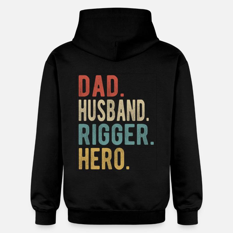 Rigger Papa Mari Héros - Sweat à capuche Softstyle® Gildan Unisexe - noir