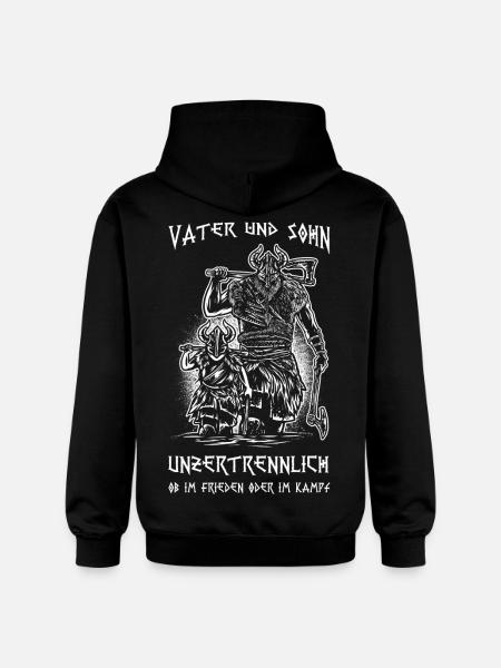Vater & Sohn - Gildan Unisex Softstyle® Midweight Hoodie - Schwarz
