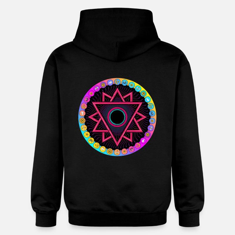 LSD Roue de l'Acide - Sweat à capuche Softstyle® Gildan Unisexe - noir