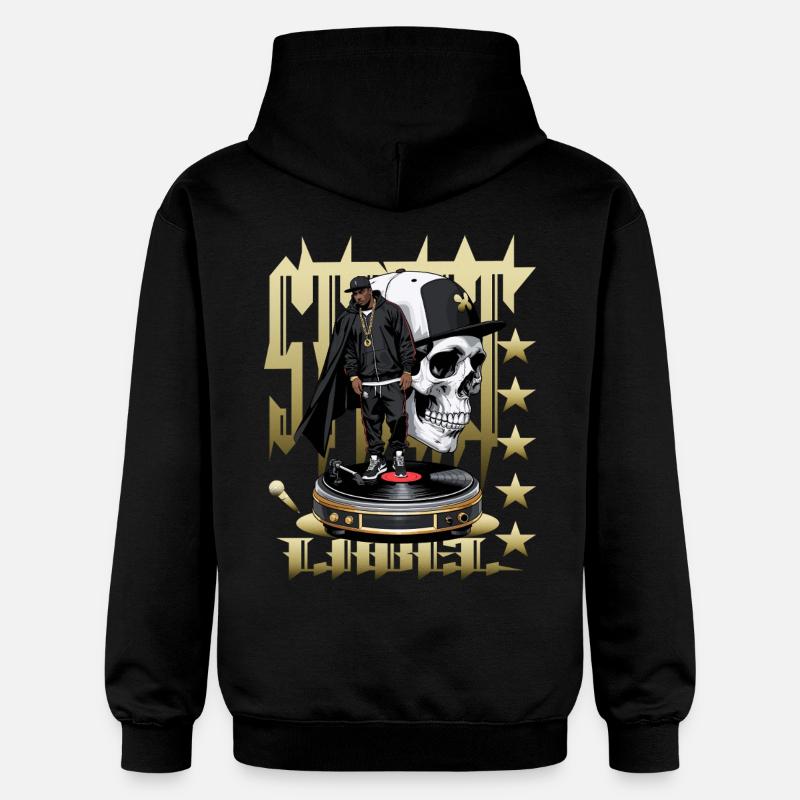 Straßen Rapper - Gildan Unisex Softstyle® Midweight Hoodie - Schwarz