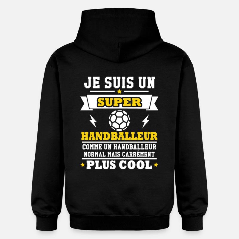 Je suis un super handballeur - Sweat à capuche Softstyle® Gildan Unisexe - noir