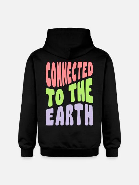Connected to the Earth - Gildan Unisex Softstyle® Midweight Hoodie - black