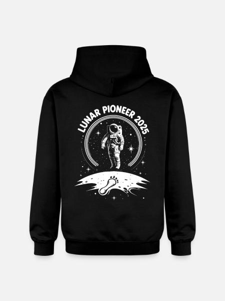Lunar Pioneer 2025 - Gildan Unisex Softstyle® Midweight Hoodie - black
