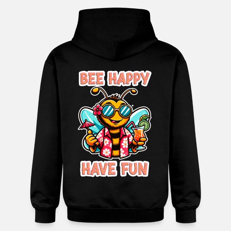 Bee Happy - Amusez-vous 4 - Sweat à capuche Softstyle® Gildan Unisexe - noir