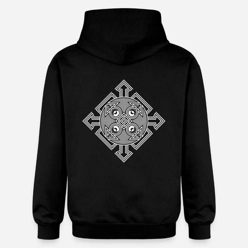Tekno haut-parleur 23 flèche - Sweat à capuche Softstyle® Gildan Unisexe - noir