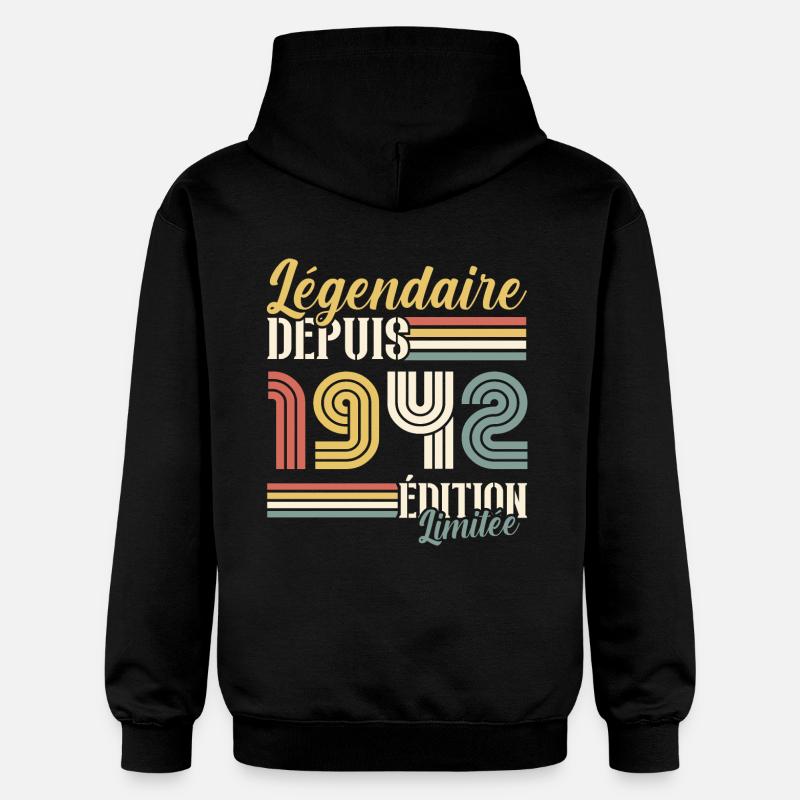 Légendaire Depuis 1942 - Sweat à capuche Softstyle® Gildan Unisexe - noir