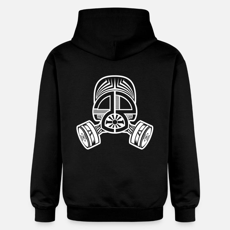 Masque à gaz 23 - Sweat à capuche Softstyle® Gildan Unisexe - noir