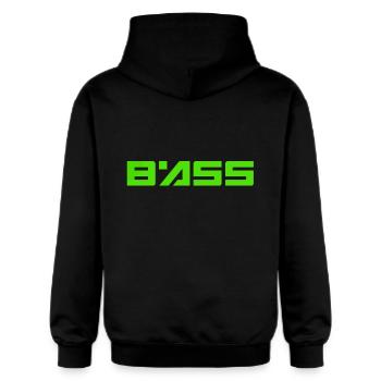bass4 - Sweat à capuche Softstyle® Gildan Unisexe - noir - Dos - Nik (191cm)